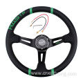 14inch leather Racing deep dish Steering Wheel